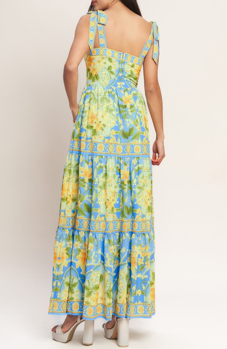 FLYING TOMATO Printed Maxi Dress, Alternate, color, 
