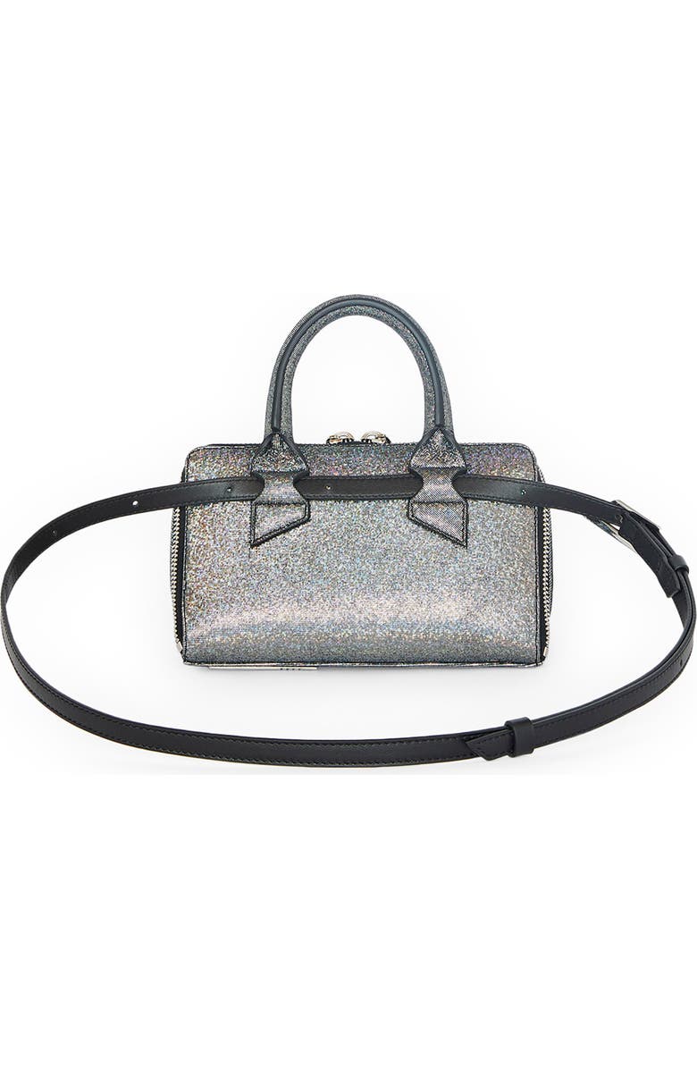 The Attico Friday Glitter Leather Convertible Crossbody Bag, Alternate, color,