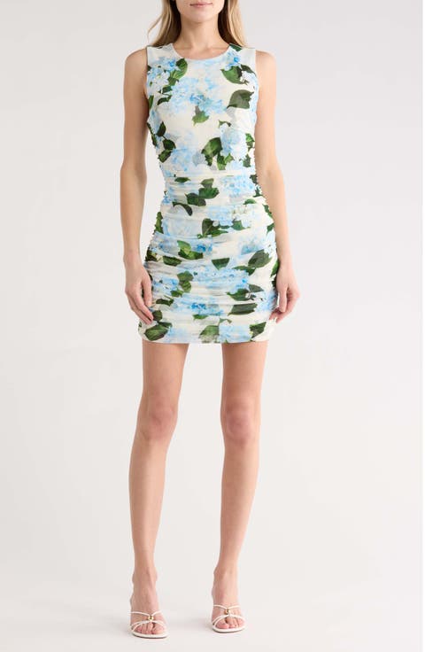 Sallie Floral Sleeveless Mesh Minidress