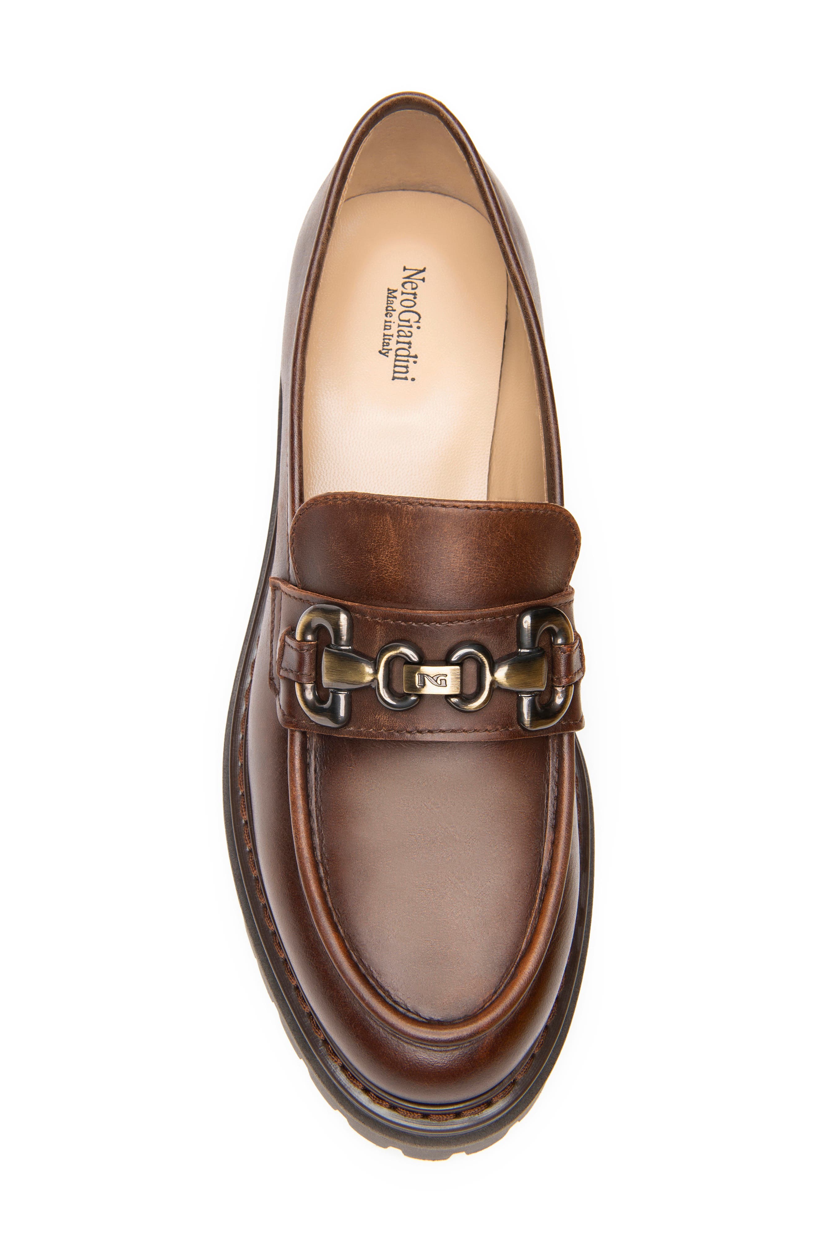 Lug Sole Bit Loafer, Alternate, color, BROWN