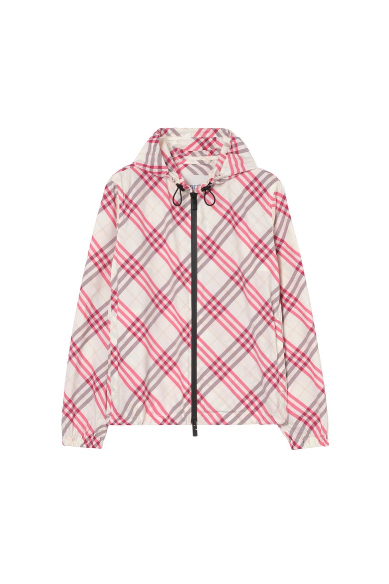 Check Salcombe Hooded Jacket, Alternate, color, Aubergine purple