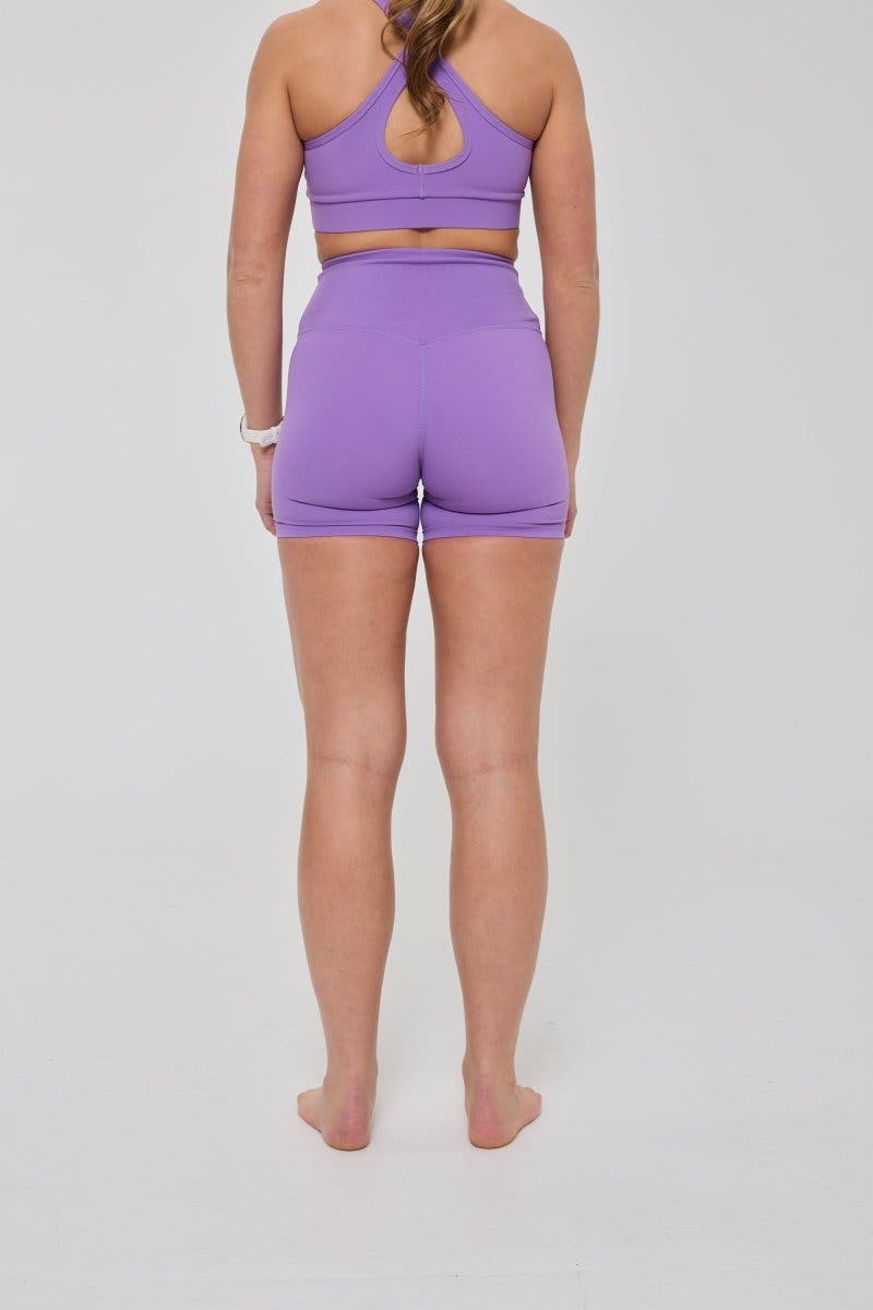 Infinite High Waisted Shorts - Purple - image 2