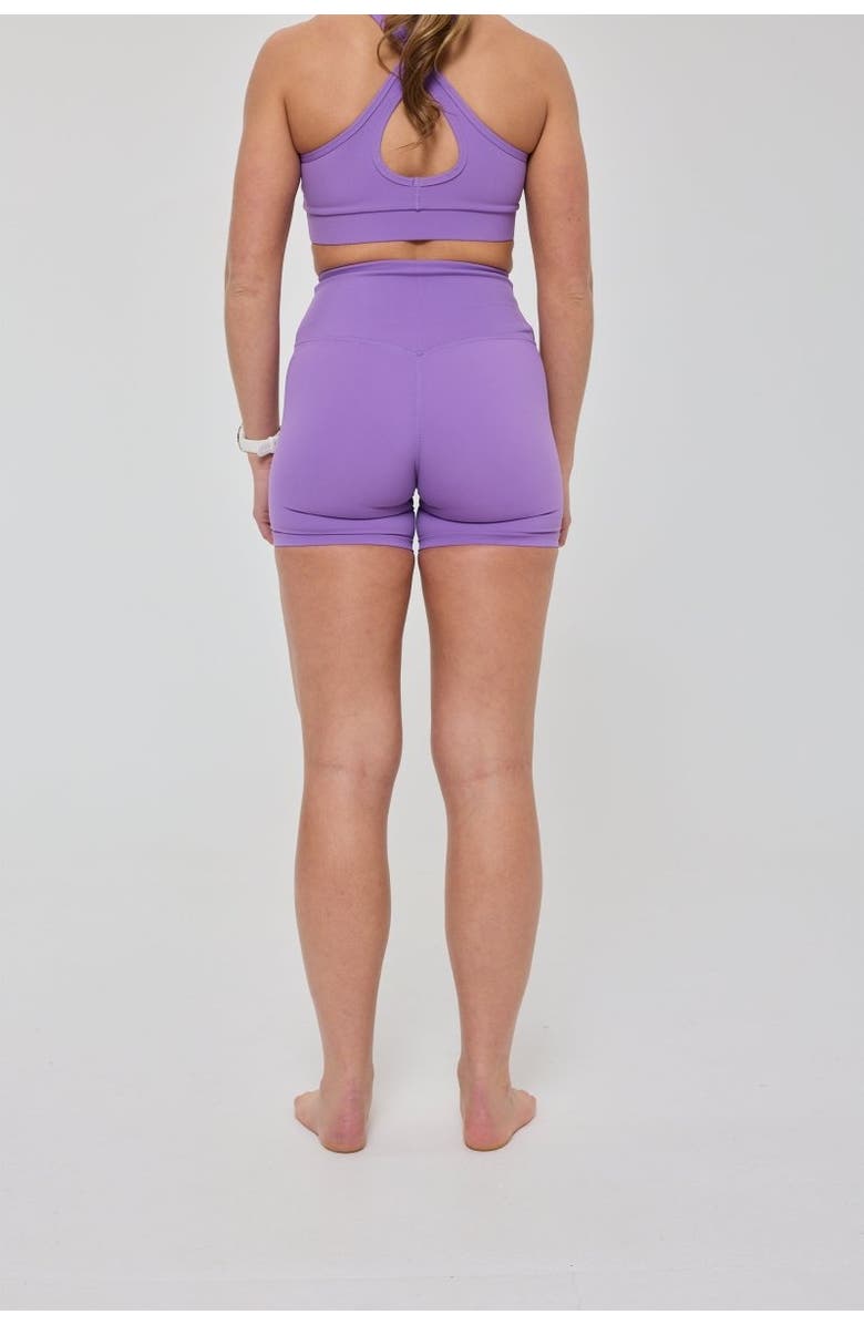 OOSC Infinite High Waisted Shorts - Purple, Alternate, color, Purple