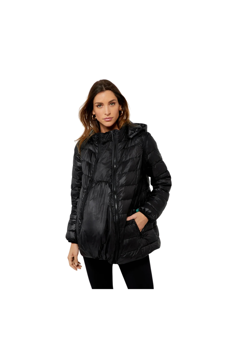 Modern Eternity Maternity Modern Eternity Lola 5-in-1 Down Maternity Jacket, Alternate, color, Black