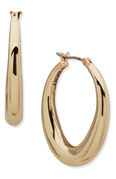 Tapered Hoop Earrings