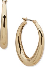DKNY Tapered Hoop Earrings