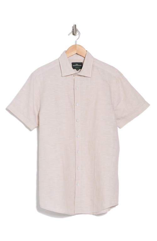 Rodd & Gunn Baywater Short Sleeve Linen & Cotton Button-up Shirt In Multi