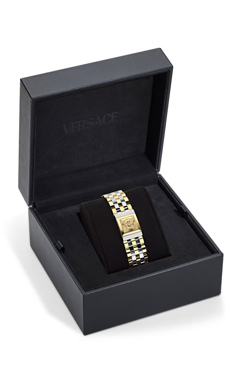 Versace Reveal Two-Tone Bracelet Watch, 18mm x 25mm, Alternate, color, Two Tone
