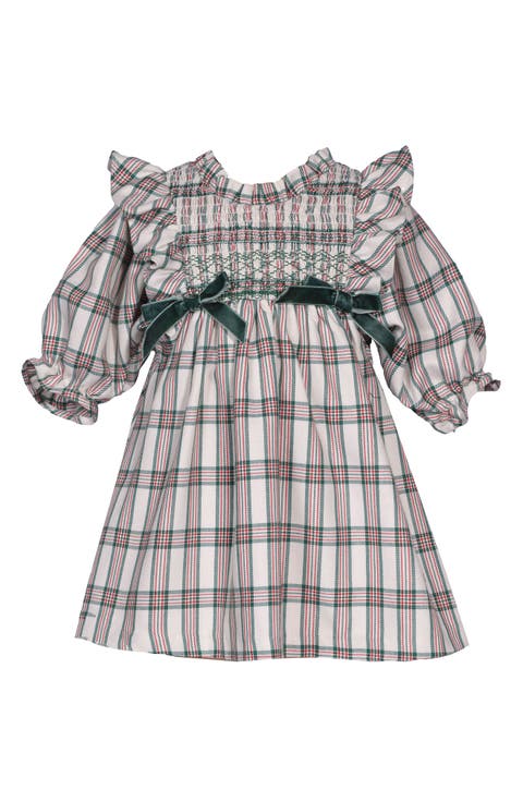Plaid Smocked Party Dress (Baby)