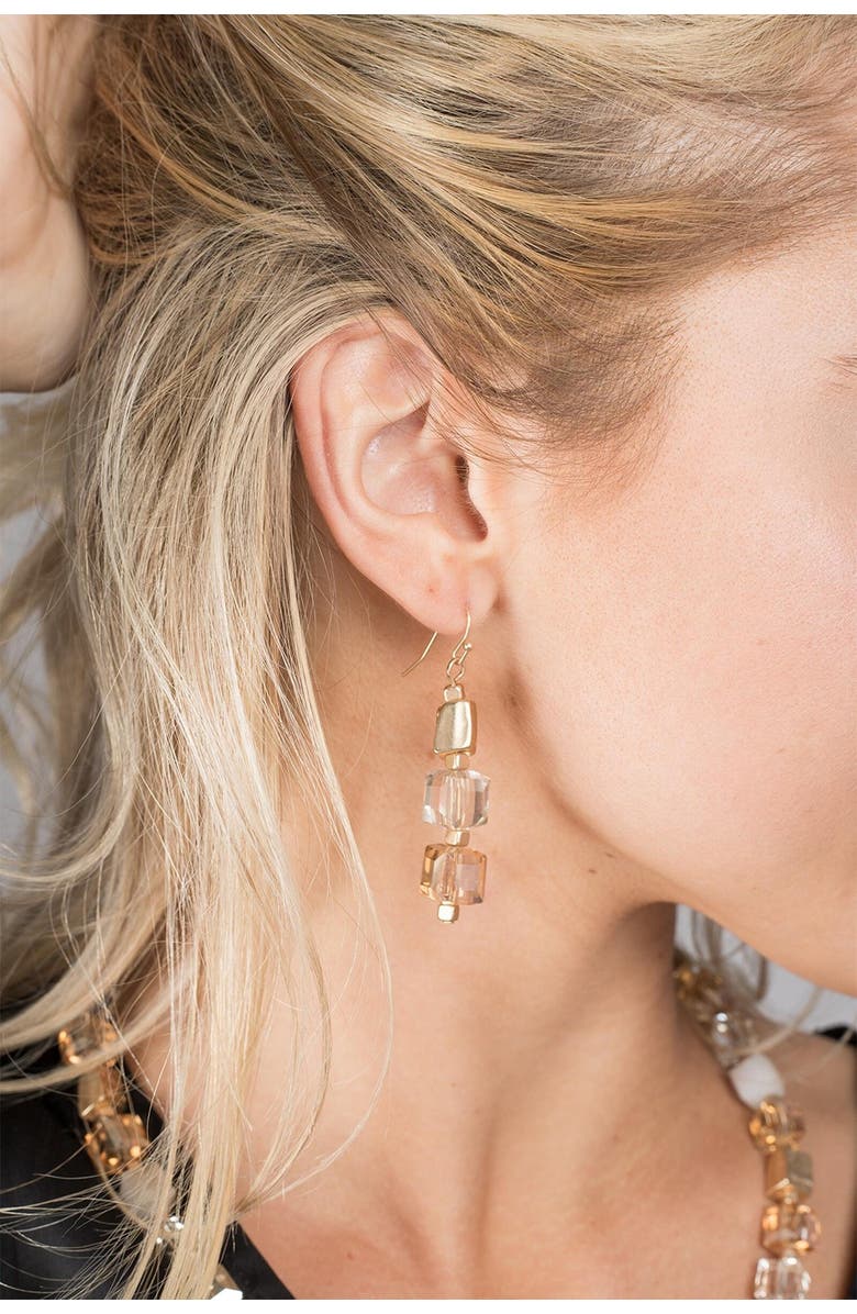 SAACHI Bijou Earrings, Alternate, color, Champagne