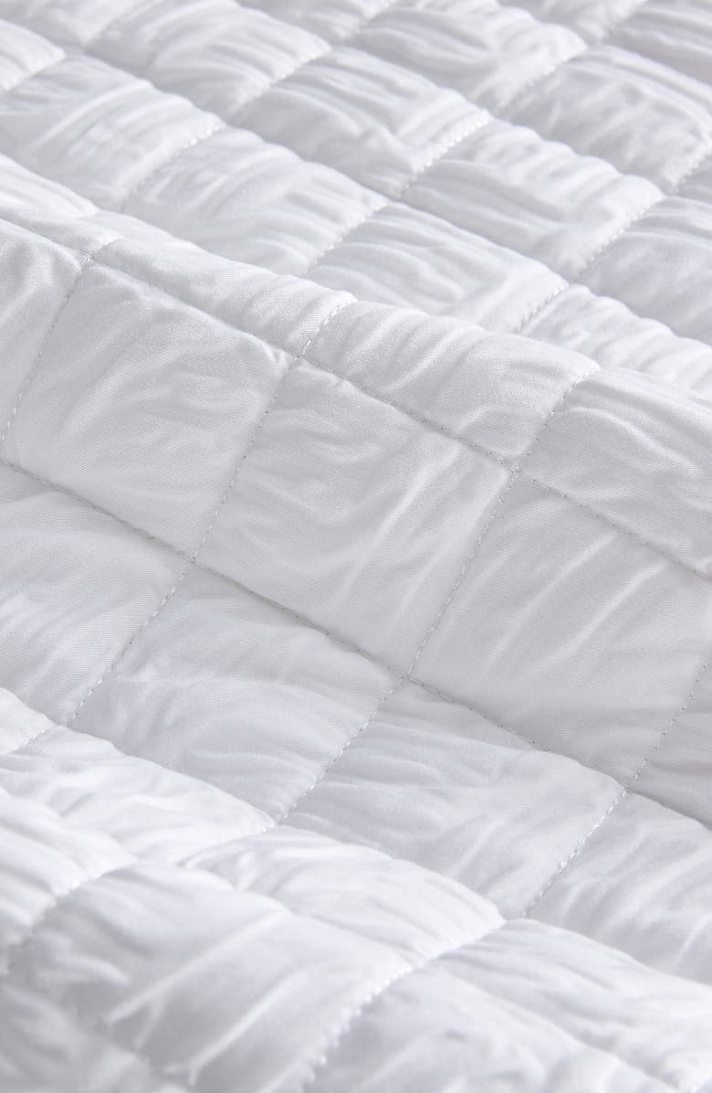 Woven & Weft Diamond Embossed Quilt Set, Alternate, color, White