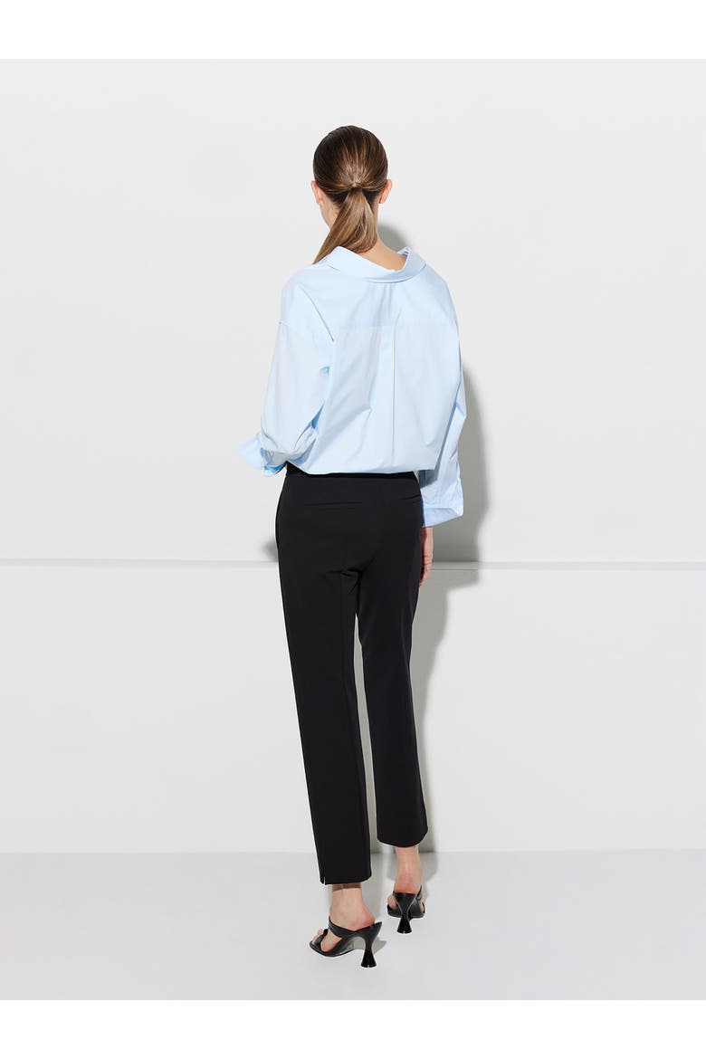 CHARLOTTE Stretch Jersey Cropped Boy Pants, Alternate, color, Black