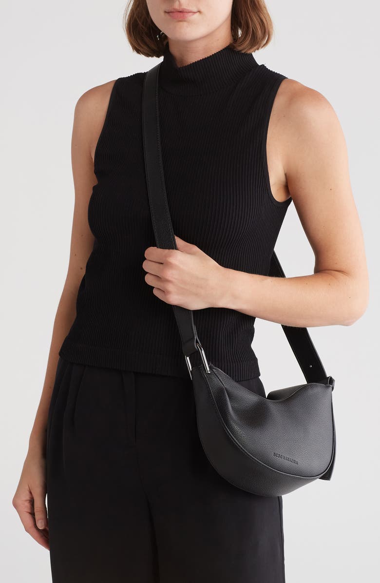 BCBG Faux Leather Shoulder Bag, Alternate, color,