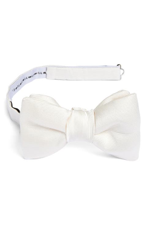 Pre-Tied Solid Mogador Bow Tie