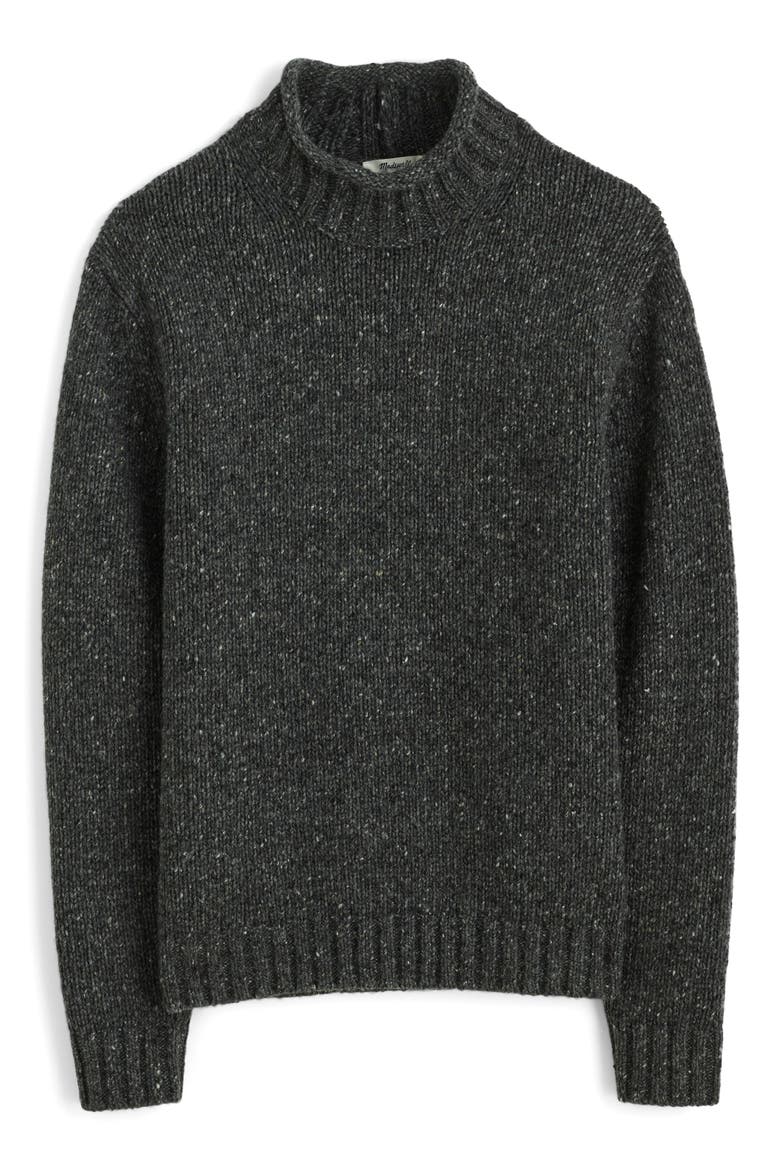 Roll Neck Donegal Wool Blend Sweater, Alternate, color, ASH