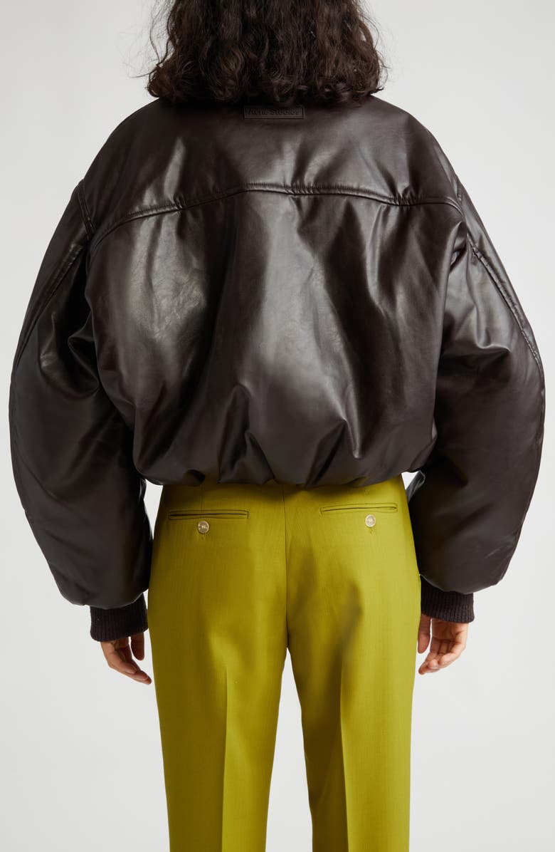 Acne Studios Onnea Coated Bomber Jacket, Alternate, color,