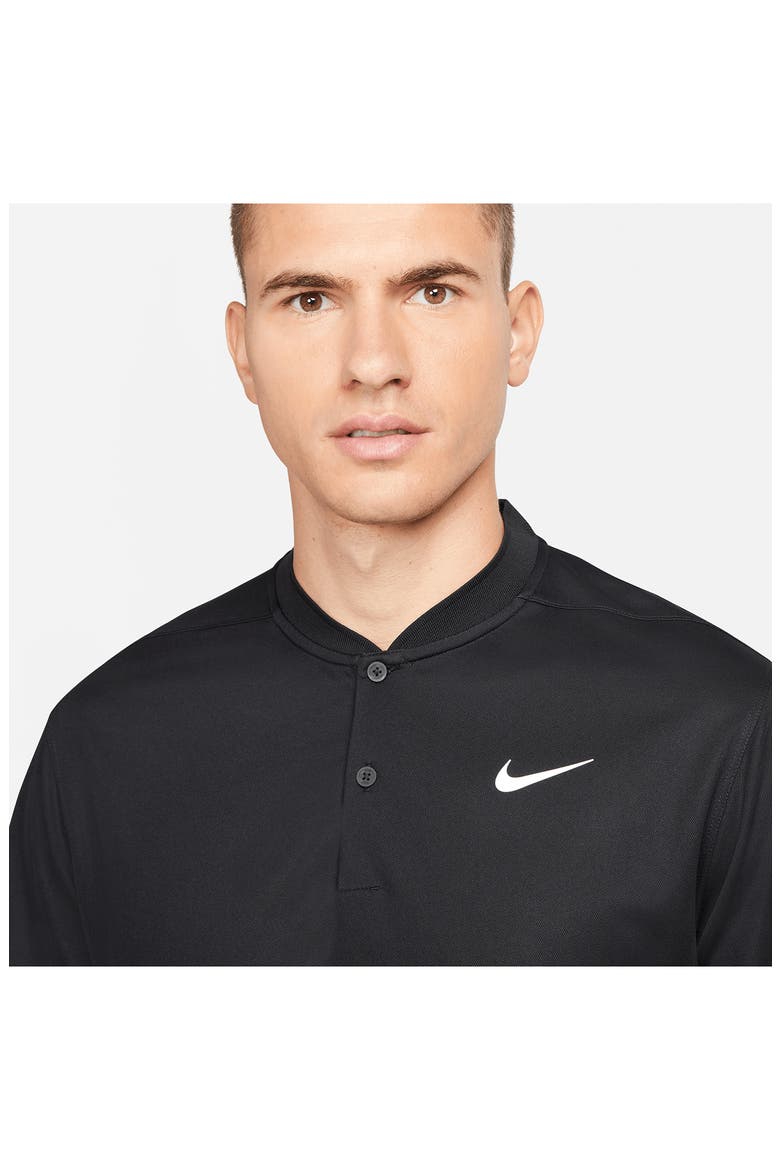 Dri-FIT Victory Blade Collar Polo, Alternate, color, 010 BLACK/WHITE