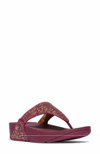 Lulu Glitter Wedge Flip Flop