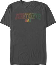 Lost Gods Mens Lost Gods Juneteenth 1865 Retro Gradient T Shirt