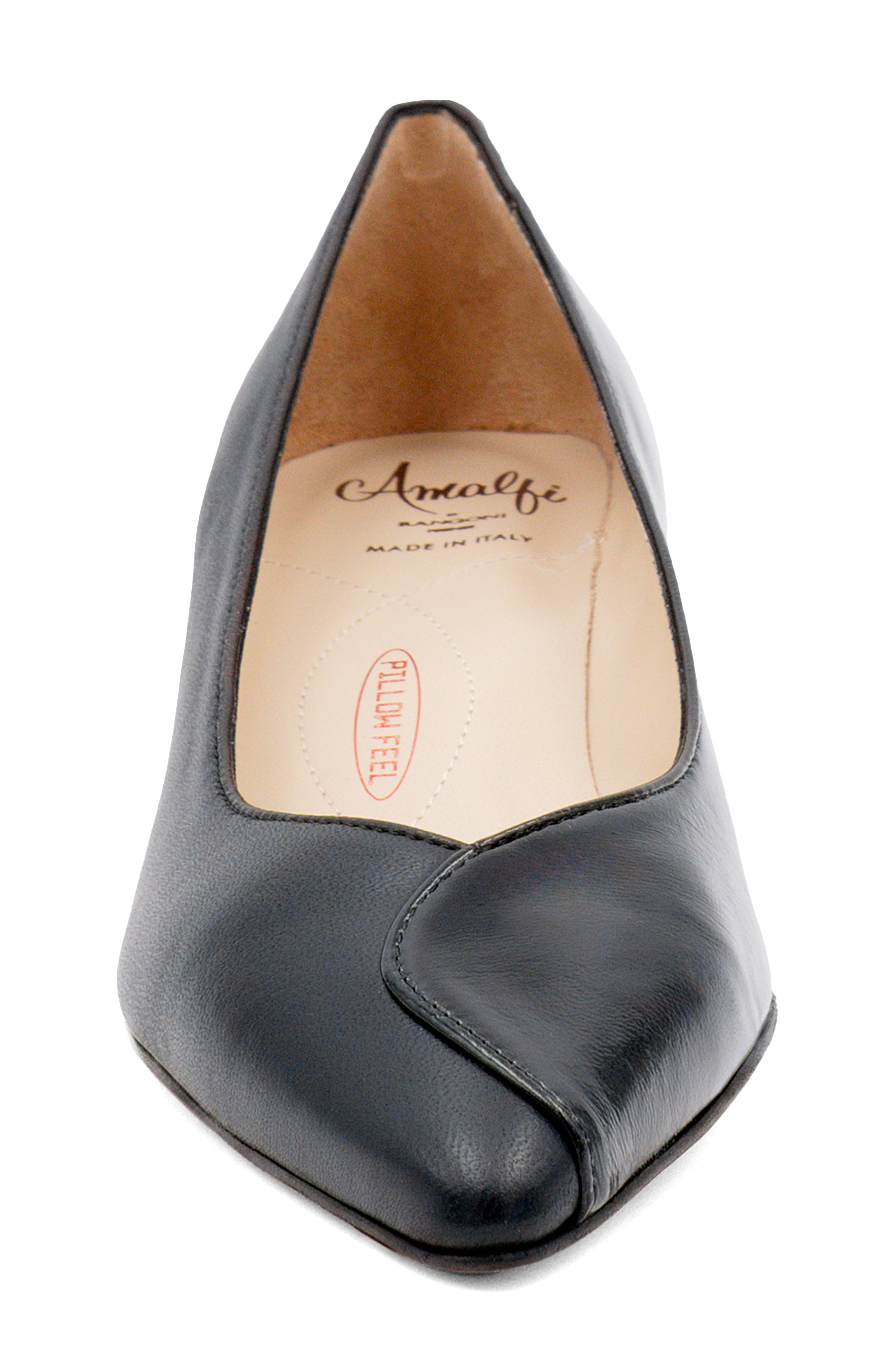 Amalfi by Rangoni Paglietta Pointed Toe Pump, Alternate, color, Black Soft Paint