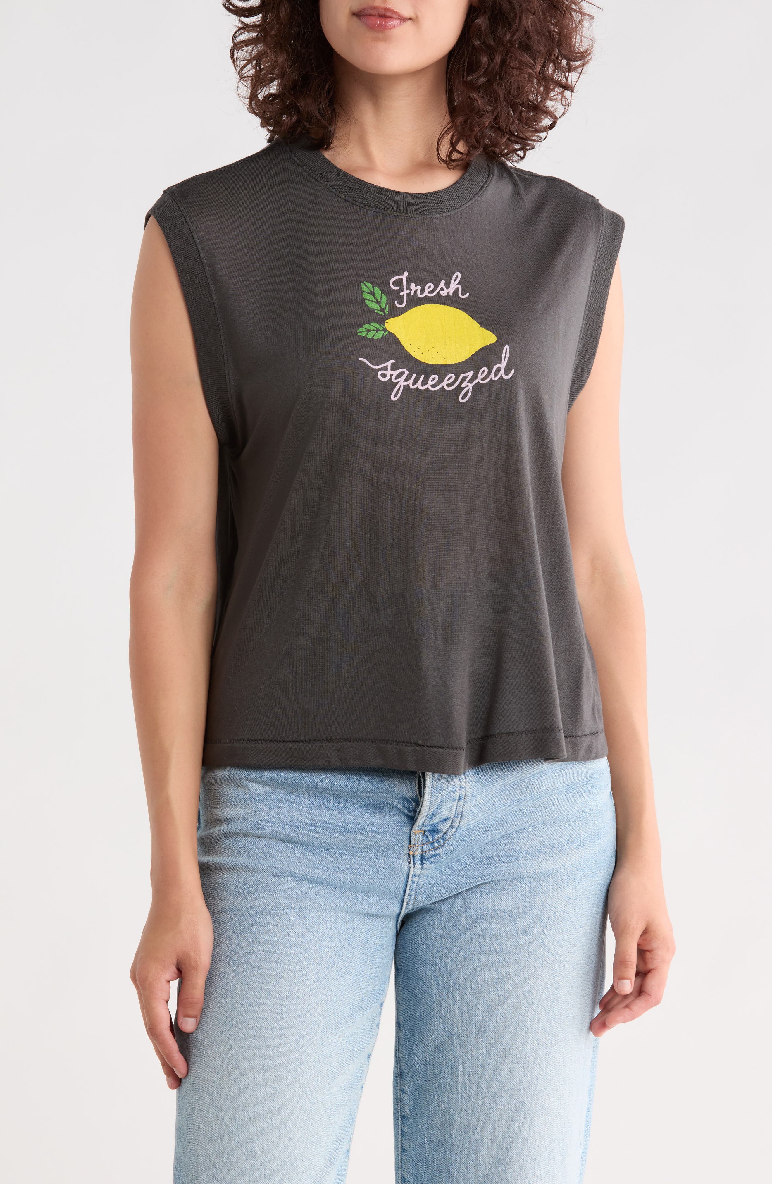 Fresh Squeezed Lemon Muscle Tee