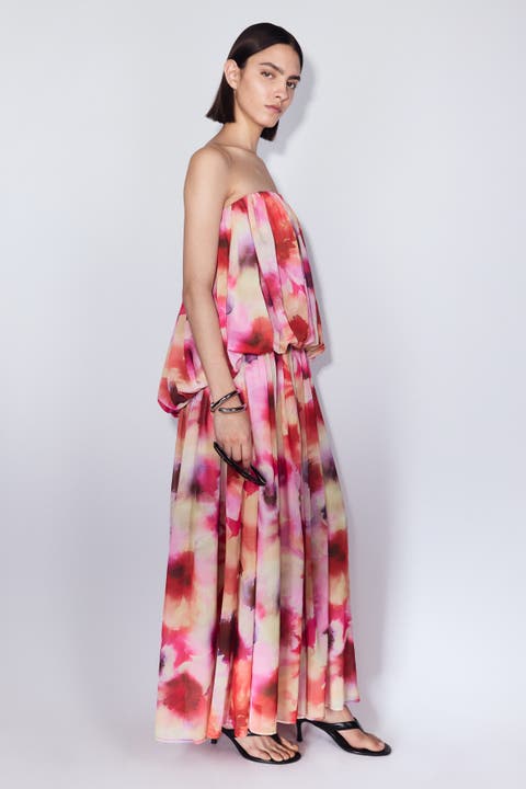 Chiffon Bandeau Dress