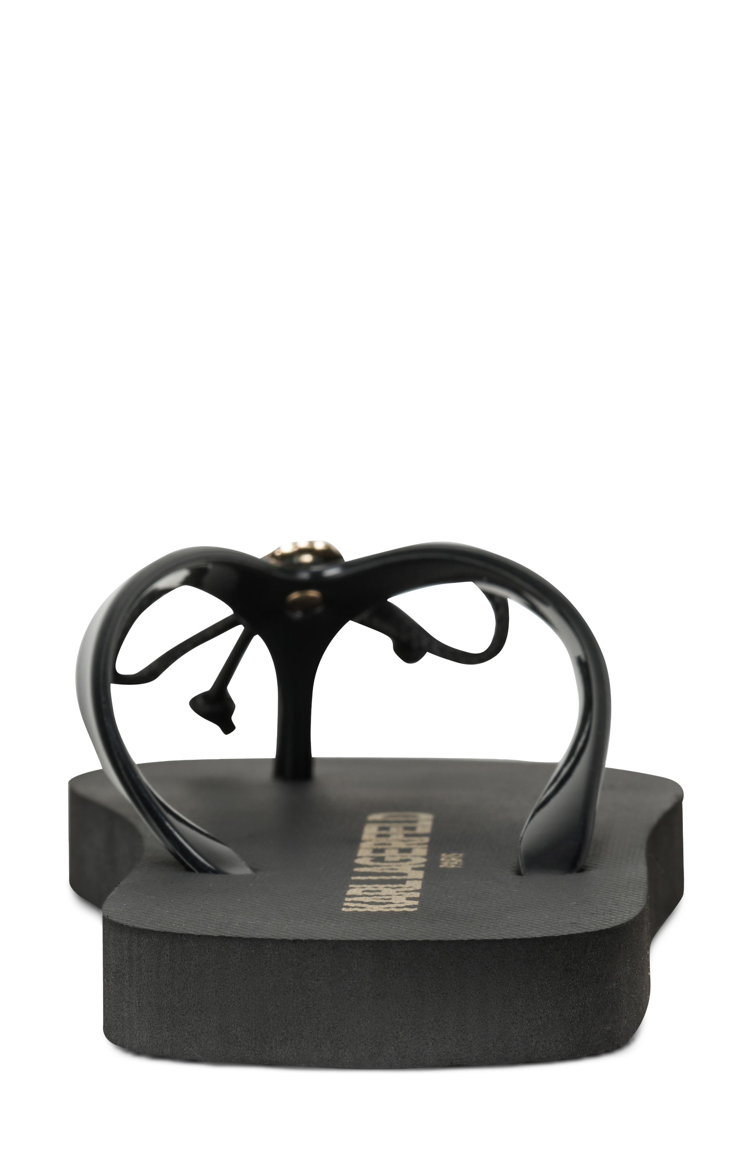 Zeni Flip Flop, Alternate, color, BLACK