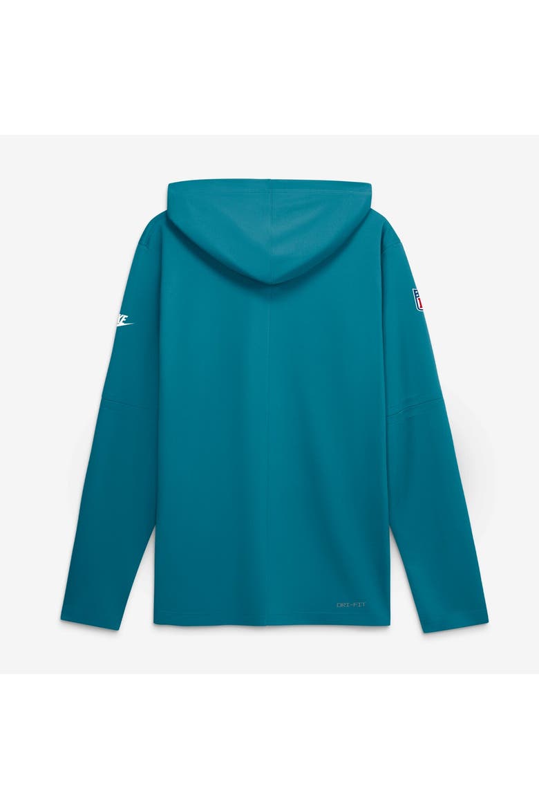 Men's Nike Teal Jacksonville Jaguars Sideline Alternate Lightweight Long Sleeve Hooded Dri-FIT T-Shirt, Alternate, color, Teal