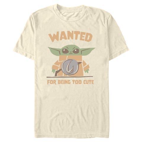 Men's Wanted For Being Too Cute Short Sleeve Graphic T-shirt