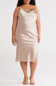 Renee C Satin Slipdress