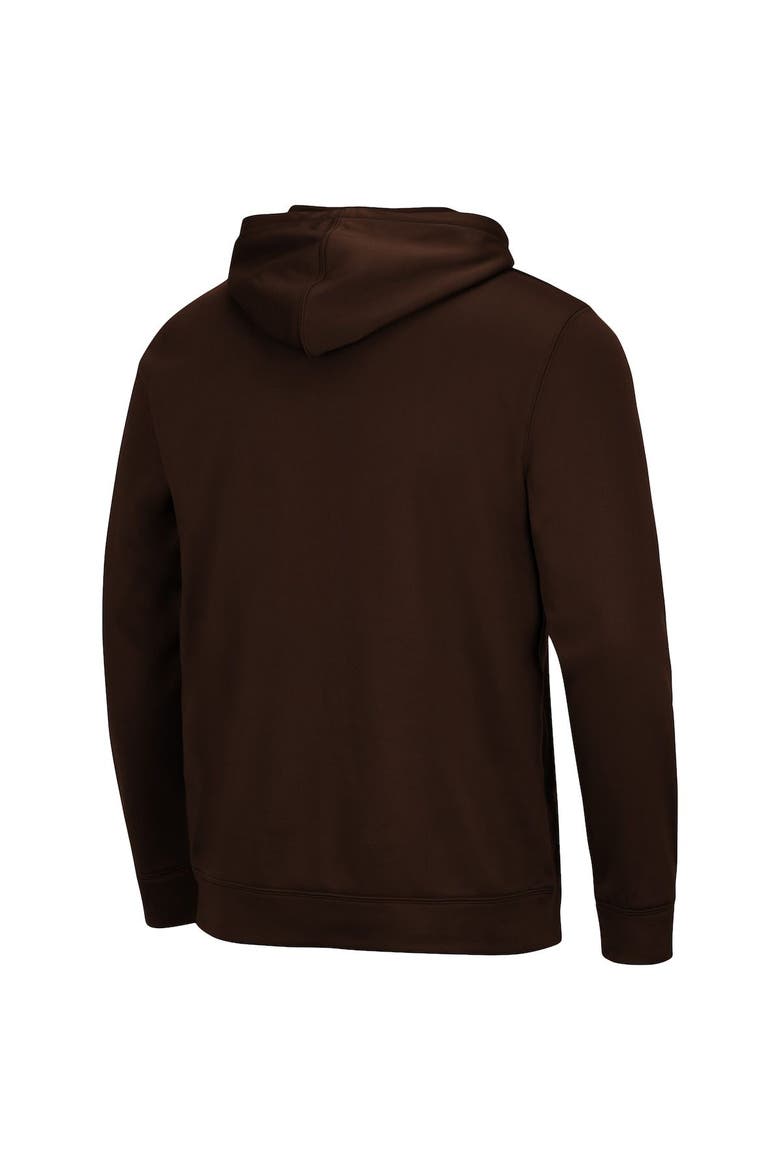 Men's Colosseum Brown Wyoming Cowboys Lantern Pullover Hoodie, Alternate, color, Brown