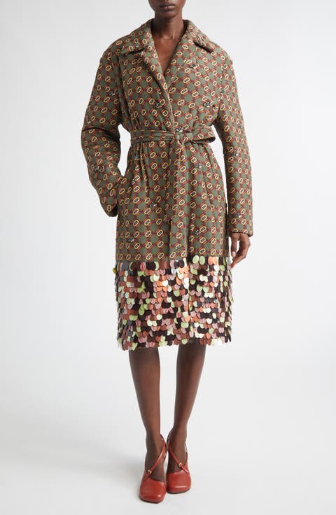 Roltas Mosaic Motif Wrap Coat