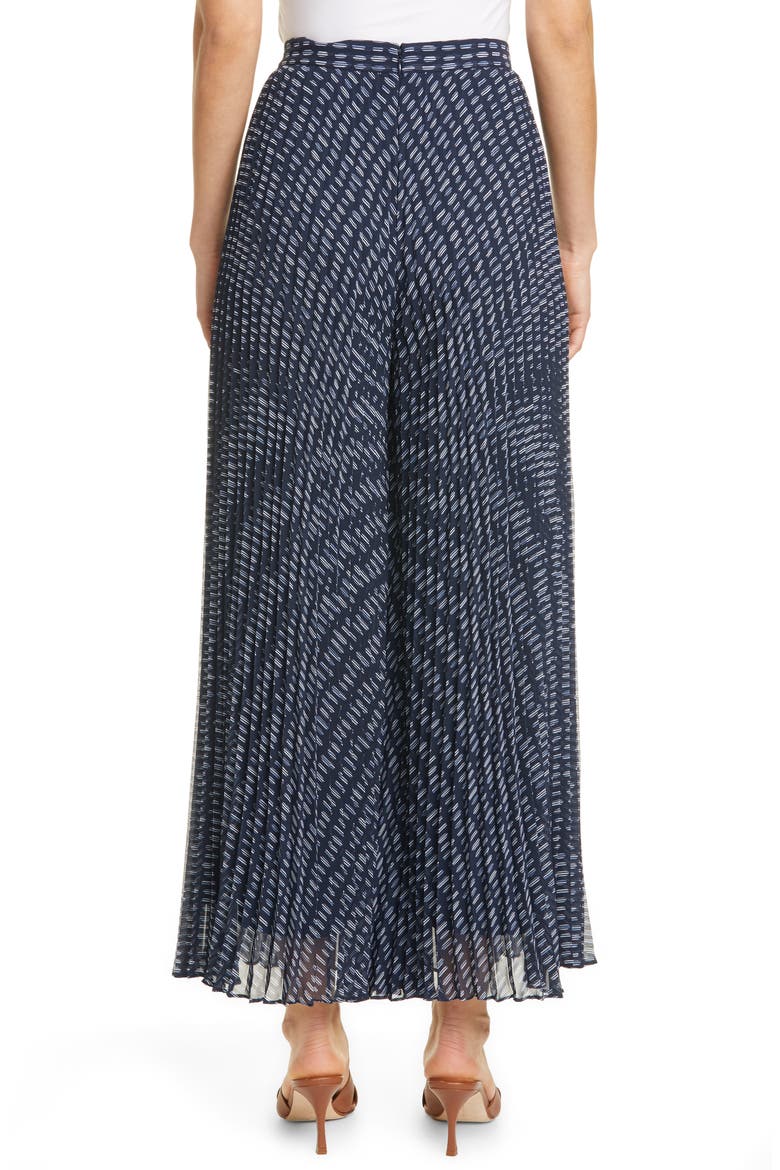 Jessyn Pleated Chiffon Pants, Alternate, color, NAVY MULTI SURFBOARD