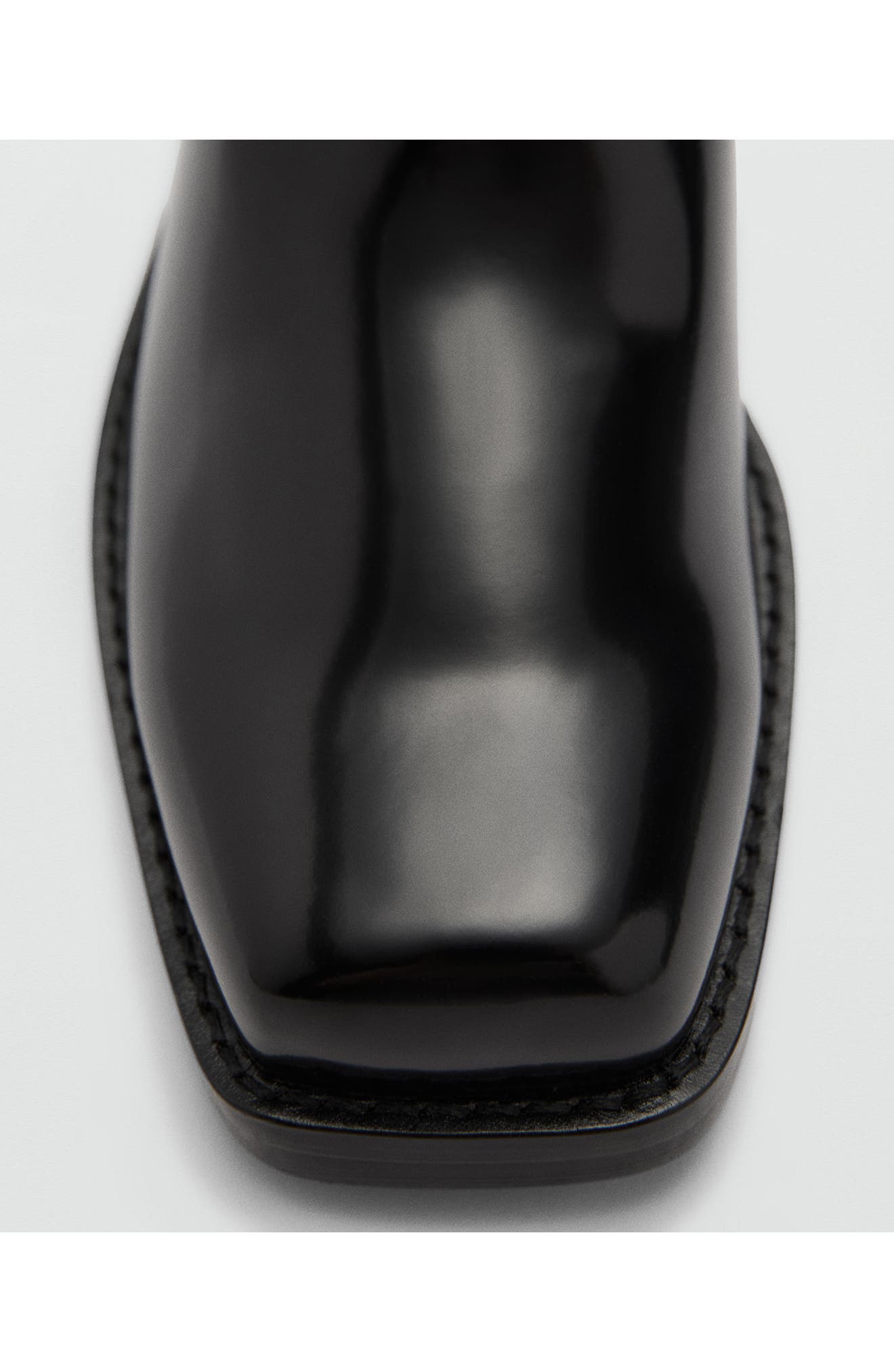 MANGO Patent Engineer Boot, Alternate, color, Black