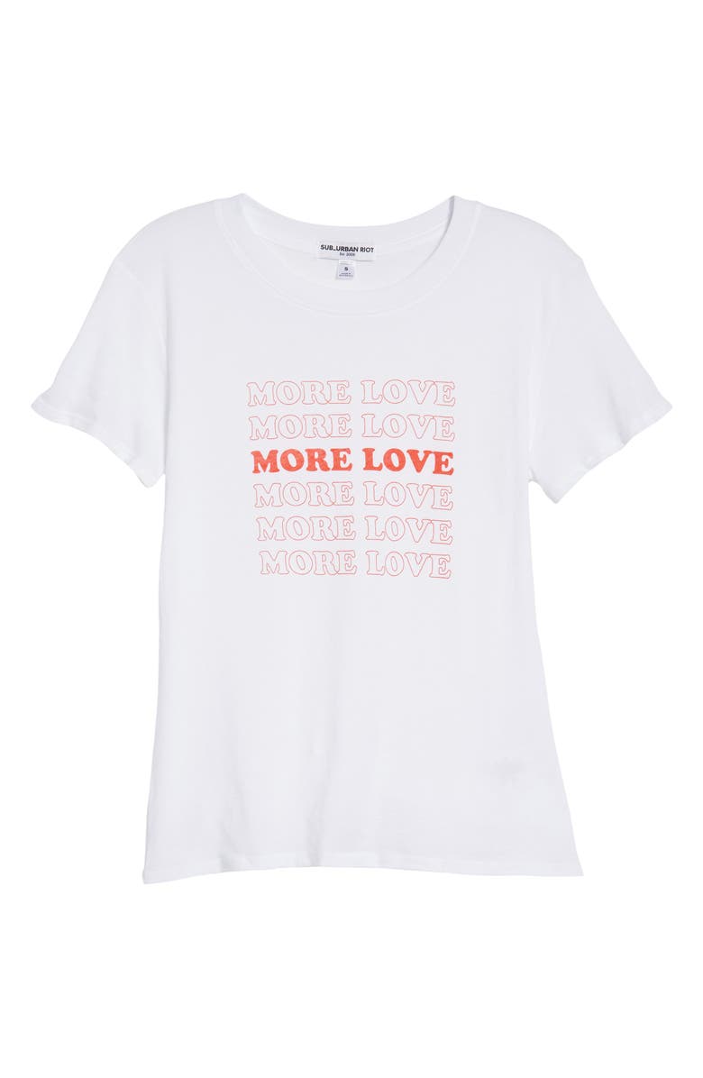 Sub_Urban Riot More Love Slouched Tee, Alternate, color, 