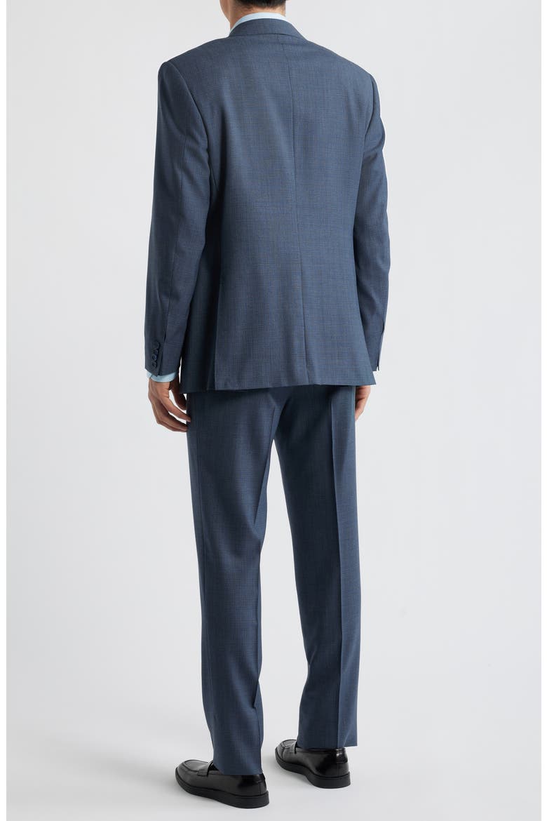 Siena Regular Fit Blue Mélange Wool Suit, Alternate, color, BLUE