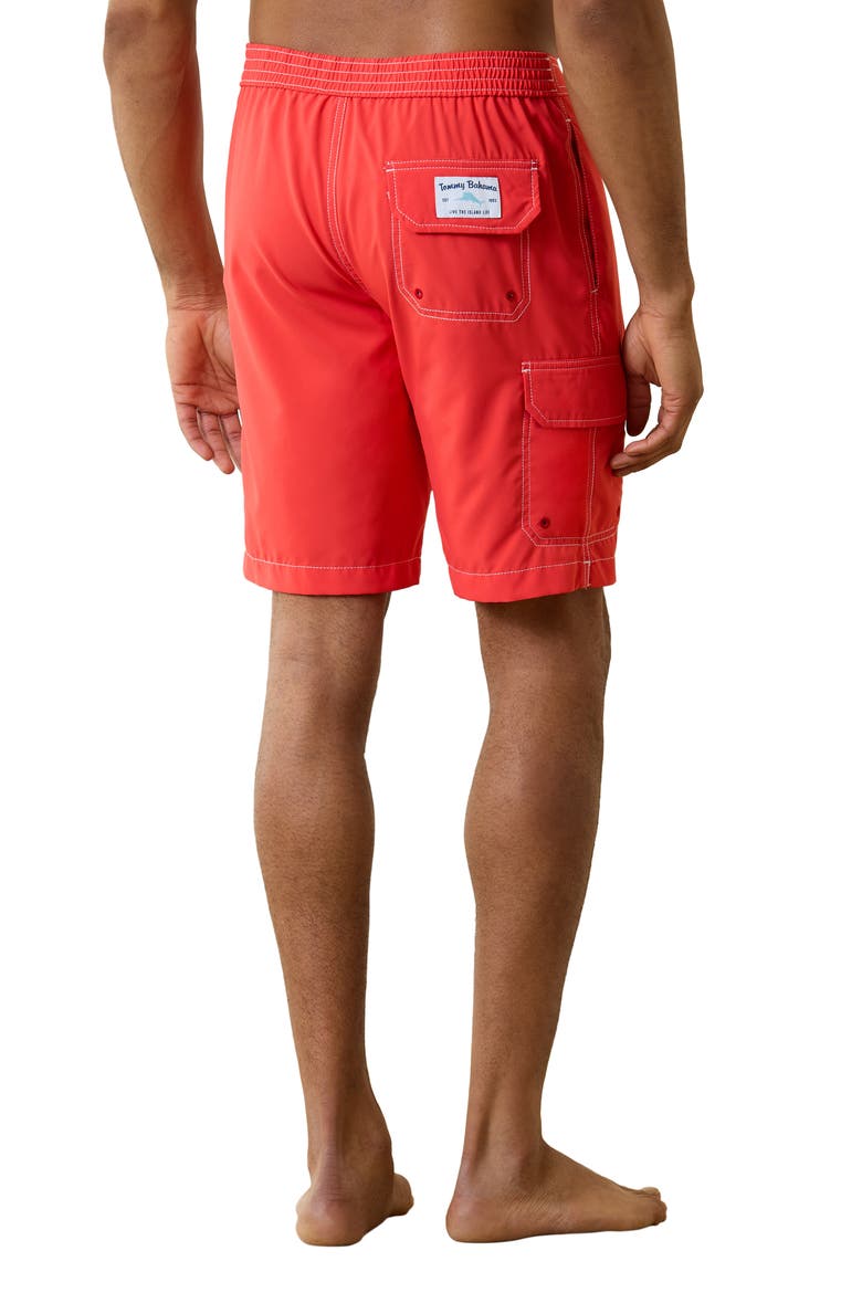 Baja Harbor Board Shorts, Alternate, color, ZANZIBAR RED