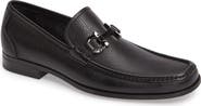 FERRAGAMO Grandioso Pebbled Driving Shoe with Double Gancio Ornament