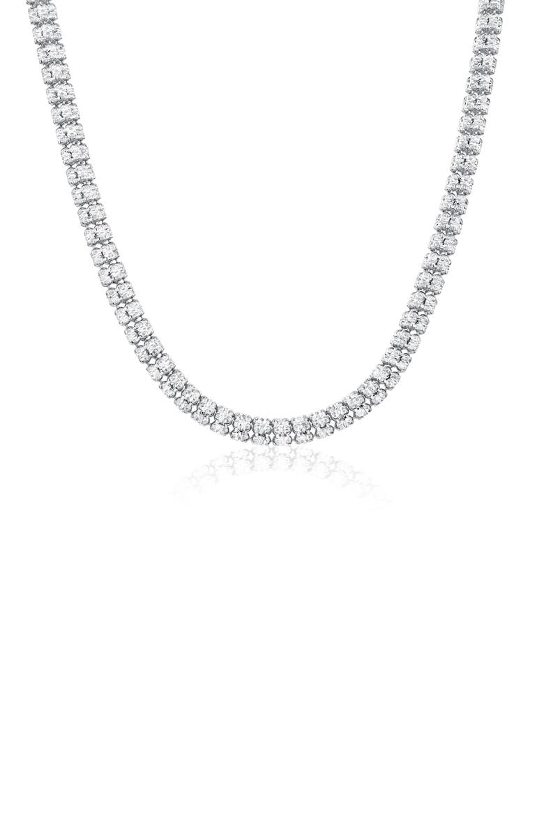 D-C Ice Barrel Chain Bracelet, Main, color, SILVER