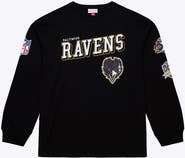 Mitchell & Ness Men's Mitchell & Ness  Black Baltimore Ravens Big & Tall Training Camp Long Sleeve T-Shirt