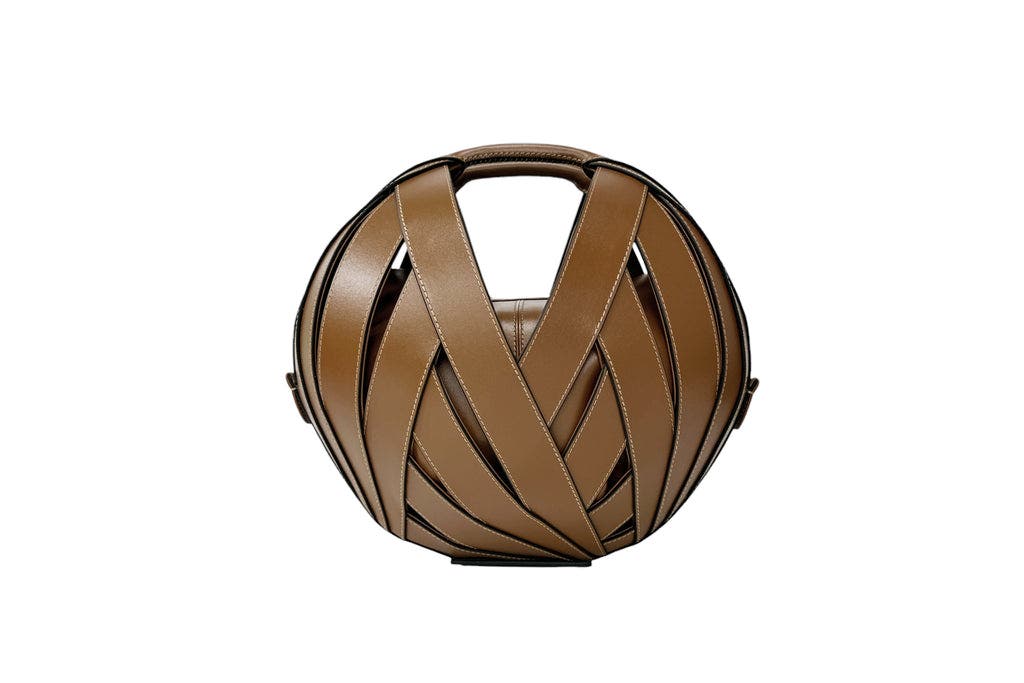 PERRIN PARIS Le Panier Handbag in Sepia 