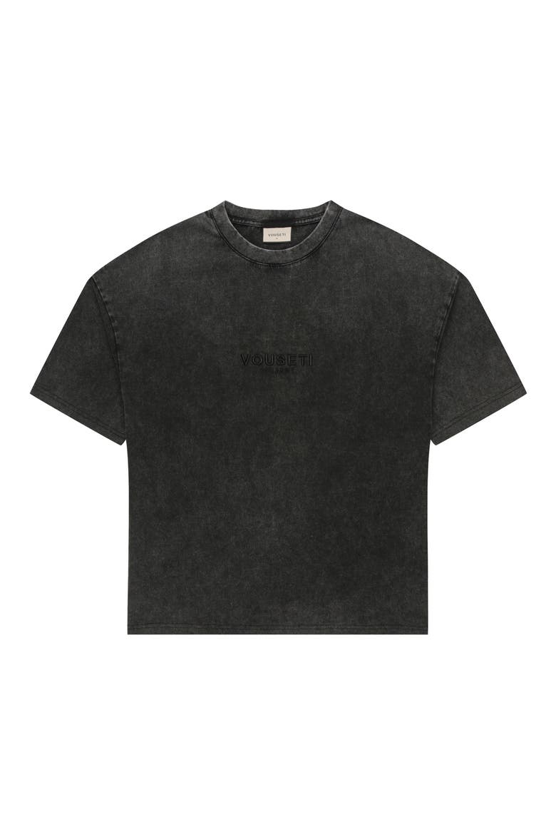 The OG Oversize Embroidered Cotton T-Shirt, Alternate, color, VINTAGE BLACK