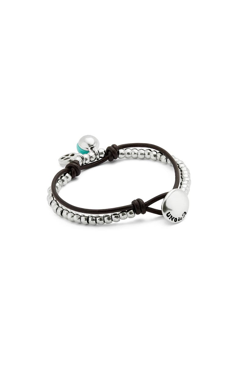 UNODE50 Turquoise Murano Bead Strap, Alternate, color, Silver