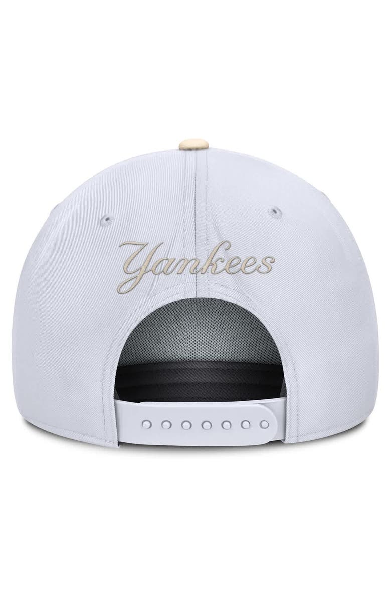 Nike Men's Nike White/Cream New York Yankees Pro Performance Snapback Hat, Alternate, color, White