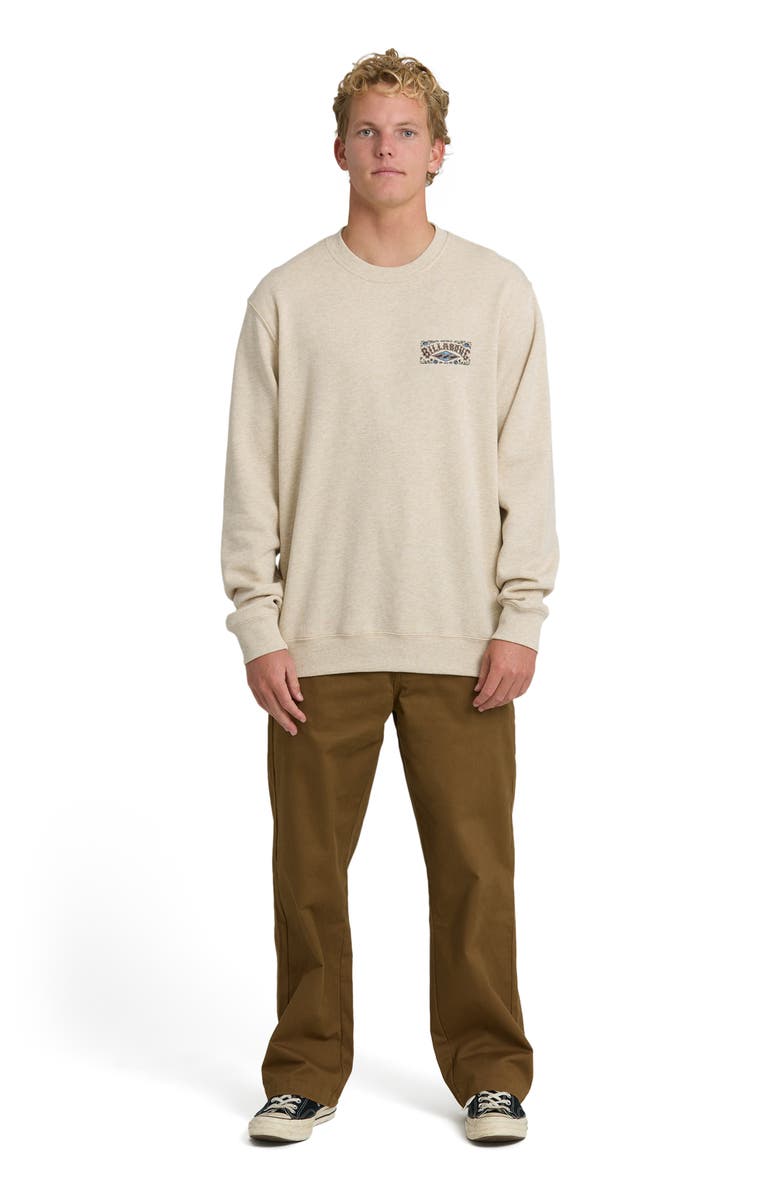 Billabong Short Sands Graphic Sweatshirt, Alternate, color, Oatmeal Heather