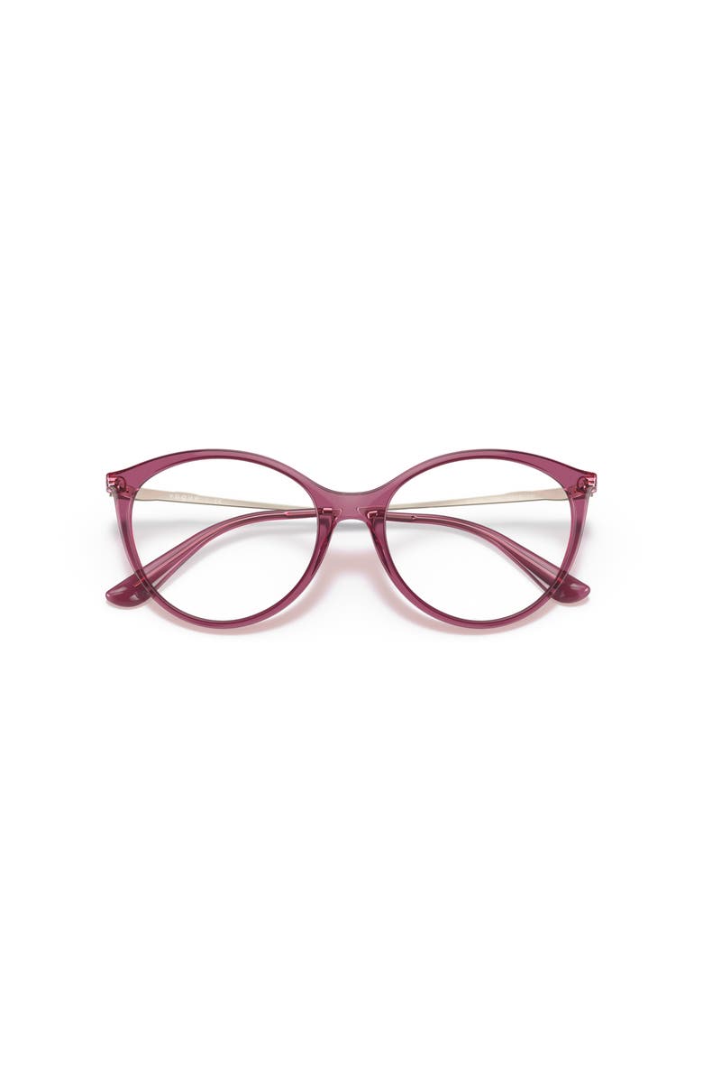 Vogue Eyewear 53mm Oval optical glasses, Alternate, color, Violet