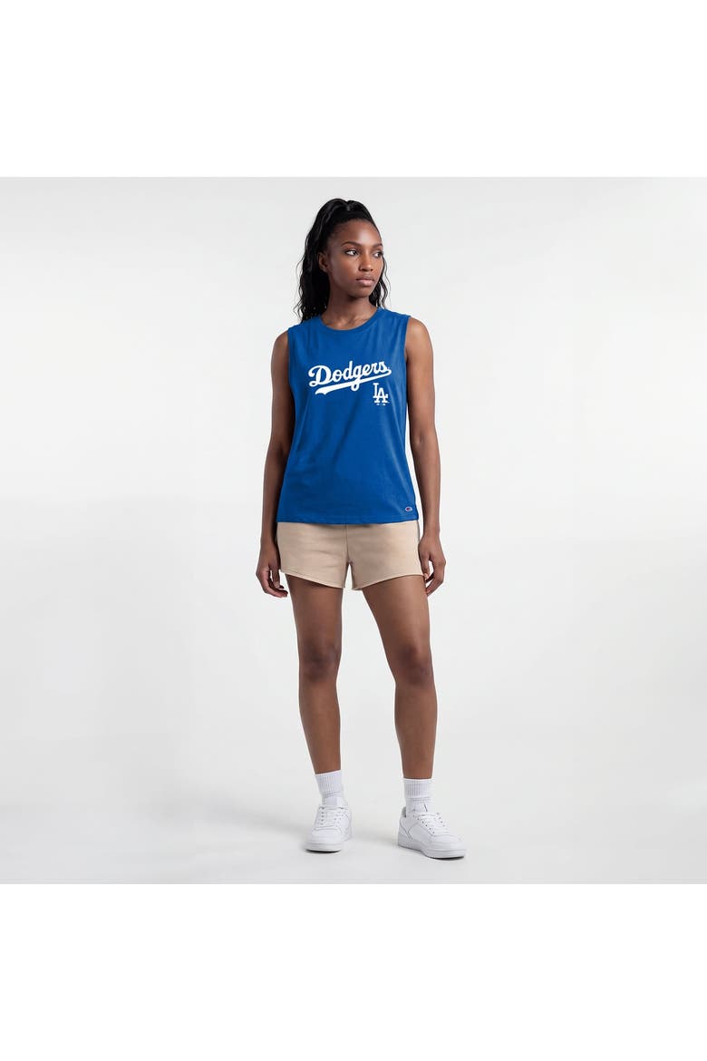 Women's Champion  Royal Los Angeles Dodgers Muscle Tank Top, Alternate, color, Royal