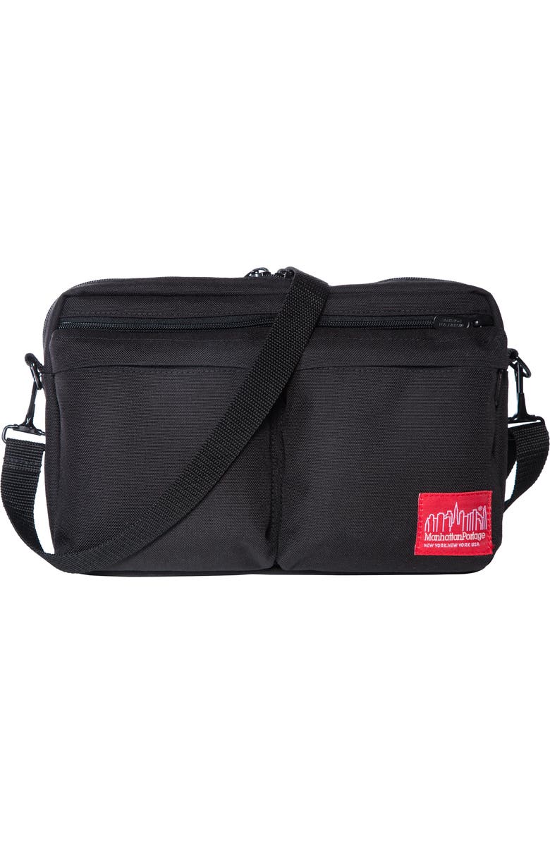 Manhattan Portage Albany Crossbody Bag, Main, color, Black