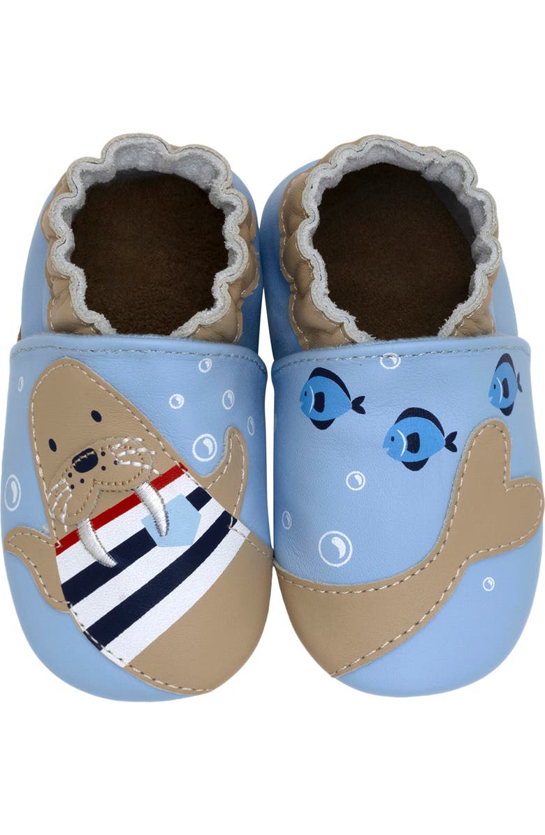 Robeez<sup>®</sup> Walrus Squad Crib Shoe, Alternate, color,