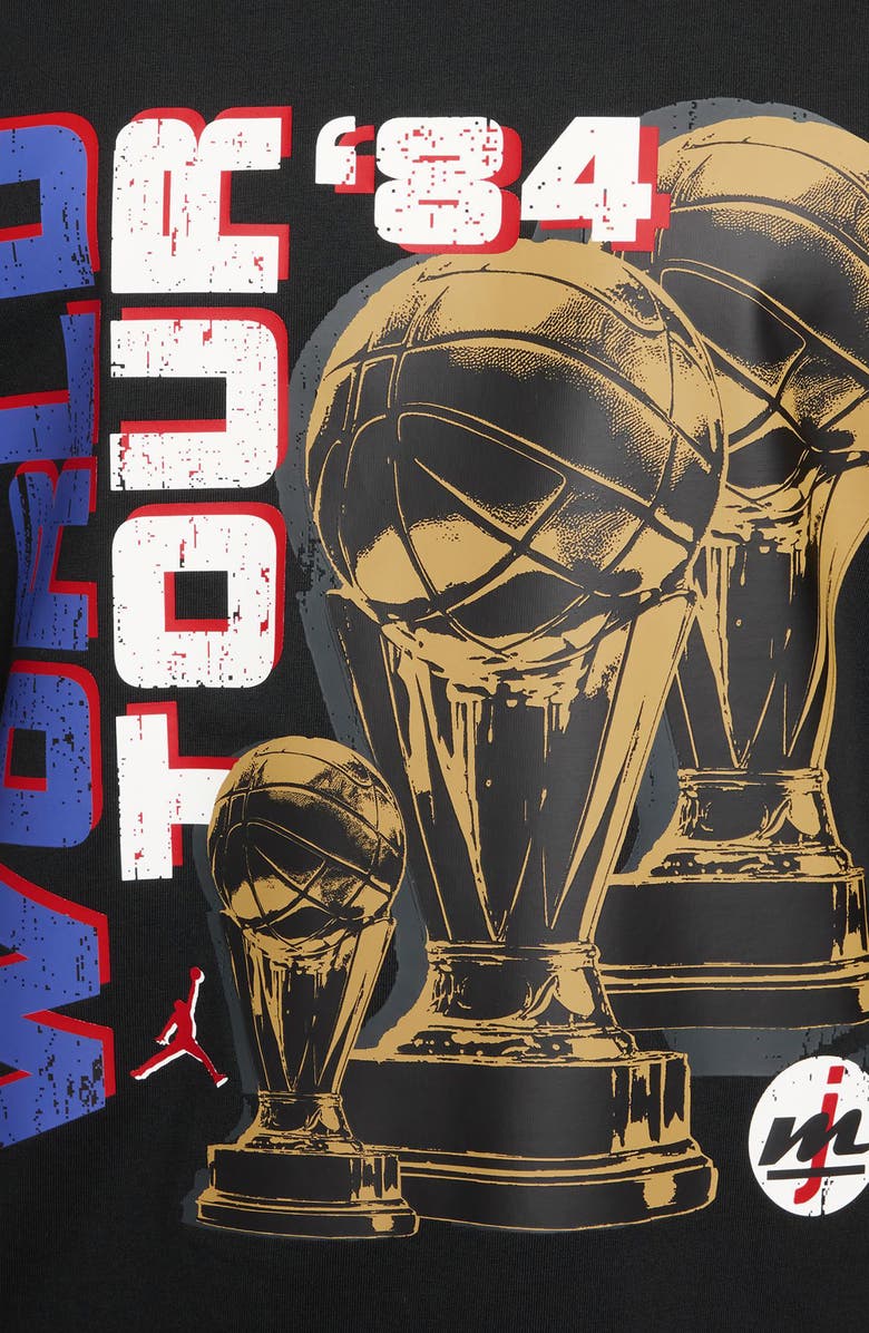 Jordan World Tour Cotton Graphic T-Shirt, Alternate, color, Black